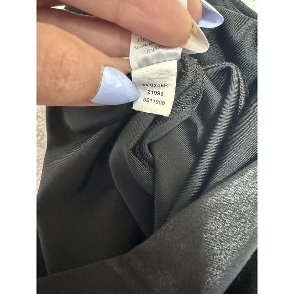 EUC! SPANX Quilted Faux Leather Shiny Moto Skinny Leggings Black Women's Sz S - Picture 8 of 9